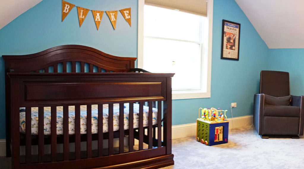 Nursery with Blue Walls