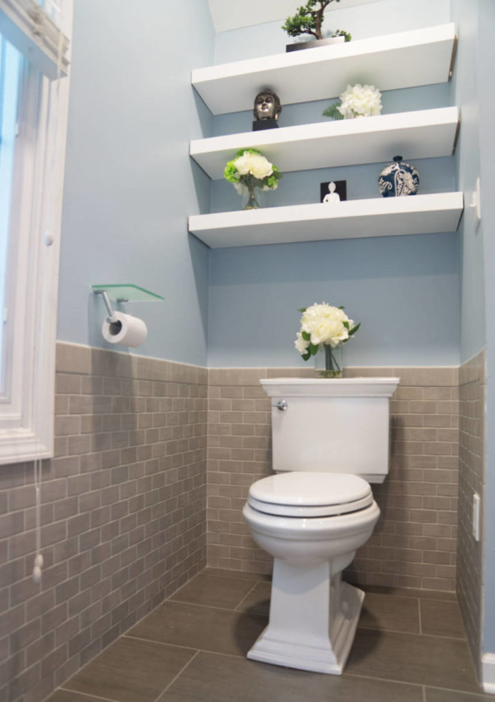 blue bathroom -reliable home improvement