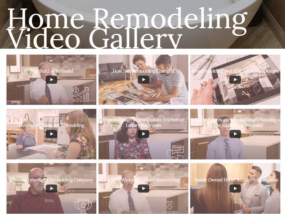 Home Remodeling Video Gallery Link
