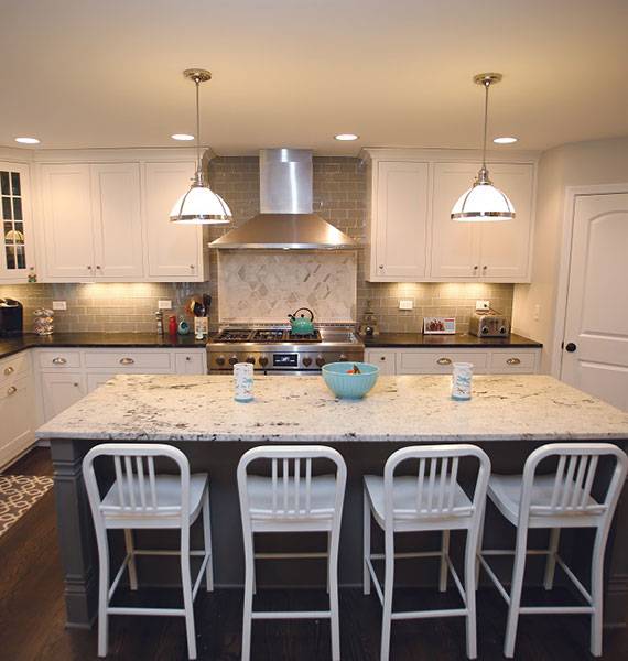 Remodeled white modern kitchen